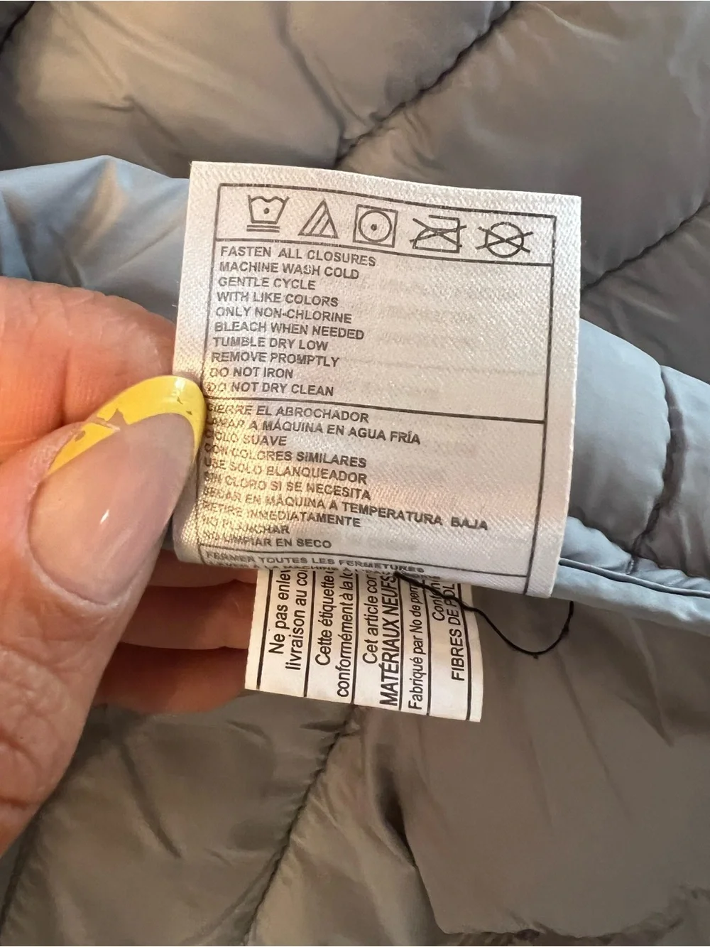 Canada Kids Lightweight Puffer Jacket - Light Gray Sz 14-16 Guc